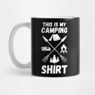 This Is My Camping Shirt Camping Trailer Camper Van Mug
